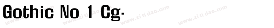 Gothic No 1 Cg字体转换